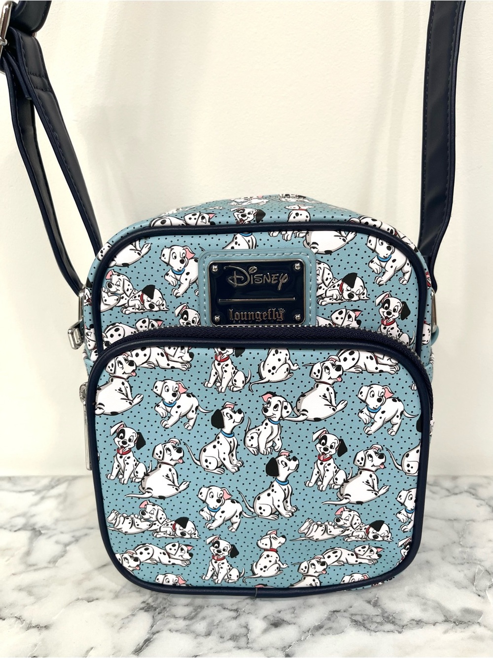 Loungefly Disney 101 Dalmatians Light Blue Crossbody Bag